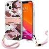 Guess GUHCP13MKCABPI Camo Strap Collection Защитный чехол для iPhone 13 / 14 / 15 6,1" / розовый Чехлы - альтернативные