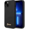 Guess GUHCP14MSLSMK Silicone Vintage Gold Logo Защитный чехол для iPhone 14 Plus / 15 Plus 6.7" / чёрный Чехлы - альтернативные