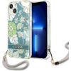 Guess GUHCP13SHFLSN Flower Strap Защитный чехол для iPhone 13 mini 5,4" / зелёный Чехлы - альтернативные