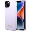 Guess GUHCP14MSLSMU Silicone Vintage Gold Lo Защитный чехол для iPhone 14 Plus / 15 Plus 6.7" / фиолетовый Чехлы - альтернативные
