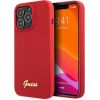 Guess GUHCP13XLSLMGRE Silicone Vintage Gold Logo Защитный чехол для iPhone 13 Pro Max 6.7" / бордовый Чехлы - альтернативные