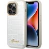 Guess GUHCP14LHGCRHS Croco Collection Защитный чехол для iPhone 14 Pro 6,1" / серебристый Чехлы - альтернативные