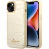 Guess GUHCP14MHGCRHD Croco Collection Защитный чехол для iPhone 14 Plus / 15 Plus 6.7" / золотой Чехлы - альтернативные