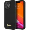 Guess GUHCP13XLSLMGBK Silicone Script Gold Logo Защитный чехол для iPhone 13 Pro Max 6.7" / чёрный Чехлы - альтернативные