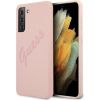 Guess GUHCS21MLSVSPI Script Vintage Hardcase Защитный чехол для Samsung Galaxy S21+ G996 / розовый Чехлы - альтернативные