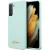 Guess GUHCS21MLSLMGLB Hardcase Silicone Script Metal Logo Защитный чехол для S21+ G996 / синий Чехлы - альтернативные