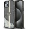 Guess GUHCP15MLFCSEGK Liquid Glitter Gold Stripes Защитный чехол для iPhone 15 Plus/14 Plus 6.7" / чёрный Чехлы - альтернативные