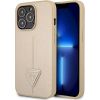 Guess GUHCP14XPSATLE Saffiano Triangle Logo Защитный чехол для iPhone 14 Pro Max 6,7" / бежевый Чехлы - альтернативные