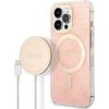 Guess Set GUBPP13XH4EACSP Case+ Charger Защитный чехол для iPhone 13 Pro Max / розовый Чехлы - альтернативные
