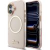 Case Guess IML Script Metal MagSafe Защитный чехол для iPhone 17 / розовый Чехлы - альтернативные