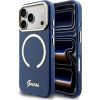 Case Guess IML Script Metal MagSafe Защитный чехол для iPhone 17 Pro Max / синий Чехлы - альтернативные