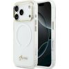 Guess IML Gradient Script Metal MagSafe Защитный чехол для iPhone 17 Pro / белый Чехлы - альтернативные