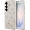 Case Guess 4G Rhinestone Round Logo MagSafe Защитный чехол для Samsung Galaxy S26 / розовый Чехлы - альтернативные
