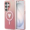 Guess IML Gradient Triangle MagSafe Case Защитный чехол для Samsung Galaxy S26 Ultra / розовый Чехлы - альтернативные