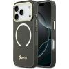 Case Guess IML Script Metal MagSafe Защитный чехол для iPhone 17 Pro / чёрный Чехлы - альтернативные