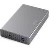 Digitus USB 3.0 hard disk enclosure, 3.5", SATA, 16TB, aluminum DA-71106-1 Korpusi ārējiem HDD, SSD