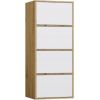 Top E Shop ALMA CHEST OF DRAWERS ARTISAN OAK/WHITE Jaunumi -Dārzam