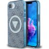 Case Guess IML Metal Glitter 4G Circle Triangle MagSafe Защитный чехол для iPhone 16e/17e / синий Чехлы - альтернативные