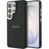 Guess Saffiano Peony Embossed Ring MagSafe Case Защитный чехол для Samsung Galaxy S26 Ultra / чёрный Чехлы - альтернативные