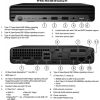 HP Renewed Grade B Elite MINI 800 G9 Intel Core i5 i5-12500T 16 GB SSD 256 GB Intel UHD Graphics 770 Windows 11 Pro Atjaunoti personālie datori