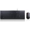 Lenovo Essential Keyboard and Mouse Combo  4X30L79922 Wired, USB, Keyboard layout US with EURO symbol, Mouse included, Numeric keypad, Black, USB, No, Wireless connection No, ENG