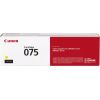Canon CRG 075 Y (6362C002) Toner Cartridge, Yellow Lāzerprinteru izejmateriāli