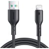 Cable Flash Charge USB to Lightning Joyroom SA26-AL3/ 3A / 1m (black) Data USB kabeļi