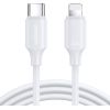 Cable Lightning Type-C 20W 1m Joyroom S-CL020A9 (white) Data USB kabeļi