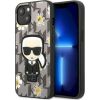Karl Lagerfeld KLHCP13SPMNFIK1 Flower Ikonik Karl Aizsargapvalks priekš iPhone 13 mini 5,4" / pelēks Neoriģinālie Maciņi