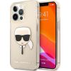 Karl Lagerfeld KLHCP13LKHTUGLGO Hardcase Glitter Karl`s Head Защитный чехол для iPhone 13 Pro / 13 6,1" / золотой Чехлы - альтернативные