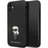 Karl Lagerfeld KLHCN61SMHKNPK Silicone Ikonik Metal Pin Защитный чехол для iPhone 11/Xr 6.1" / чёрный Чехлы - альтернативные