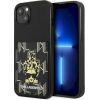 Karl Lagerfeld KLHCP13MCANCNK Karlimals Cardslot Aizsargapvalks priekš iPhone 13/14/15 6,1" / melns Neoriģinālie Maciņi
