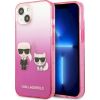 Karl Lagerfeld KLHCP13STGKCP Aizsargapvalks priekš iPhone 13 mini 5,4" / rozā Neoriģinālie Maciņi