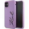 Karl Lagerfeld KLHCN61SKSVGU Silicone Signature Hardcase Защитный чехол для iPhone 11 / Xr 6.1" / фиолетовый Чехлы - альтернативные