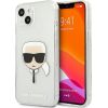 Karl Lagerfeld KLHCP13SKHTUGLS Hardcase Glitter Karl`s Head Защитный чехол для iPhone 13 mini 5,4" / серебряный Чехлы - альтернативные
