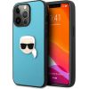 Karl Lagerfeld KLHCP13XPKMB Leather Ikonik Karl`s Head Aizsargapvalks priekš iPhone 13 Pro Max 6.7" / zils Neoriģinālie Maciņi