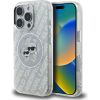 Karl Lagerfeld IML Glitter Karl & Choupette Heads Logo MagSafe Защитный чехол для iPhone 16 Pro / серый Чехлы - альтернативные