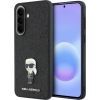 Karl Lagerfeld Fixed Glitter Ikonik Logo Metal Pin Защитный чехол для Samsung Galaxy A37 5G / чёрный Чехлы - альтернативные