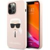 Karl Lagerfeld KLHCP13XSLKHLP Hardcase Silicone Karl`s Защитный чехол для iPhone 13 Pro Max 6,7" / светло-розовый Чехлы - альтернативные