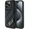 Karl Lagerfeld KLHCP14SPQDSMGK Diagonal Quilted Script Защитный чехол для iPhone 13/14/15 6.1" / чёрный Чехлы - альтернативные
