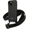 Karl Lagerfeld KLHCP14SSTMMK Hardcase Monogram Plaque Logo Stra Aizsargapvalks priekš iPhone 14/15/13 6,1" / melns Neoriģinālie Maciņi