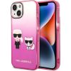 Karl Lagerfeld KLHCP14MTGKCP Gradient Ikonik Karl & Chou Защитный чехол для iPhone 14 Plus/15 Plus 6.7" / розовый Чехлы - альтернативные