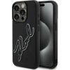 Karl Lagerfeld KLHCP15L3DRKSDLK Hardcase 3D Rubber Signature Защитный чехол для iPhone 15 Pro 6.1" / чёрный Чехлы - альтернативные