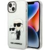 Karl Lagerfeld KLHCP14MHNKCTGT Hardcase Gliter Karl&Choupet Защитный чехол для iPhone 14 Plus/15 Plus 6.7" / прозрачный Чехлы - альтернативные