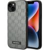 Karl Lagerfeld KLHCP14SSAKLHPG Saffiano Mono Metal Logo Aizsargapvalks priekš iPhone 14/15/13 6,1" / pelēks Neoriģinālie Maciņi