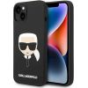 Karl Lagerfeld KLHCP14MSLKHBK Silicone Karl`s Hea Hardcase Aizsargapvalks priekš iPhone 14 Plus / 15 Plus 6,7" / melns Neoriģinālie Maciņi