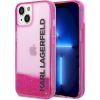 Karl Lagerfeld KLHCP14MLCKVF Hardcase Liquid Glitter Elong Защитный чехол для iPhone 14 Plus / 15 Plus 6.7" / розовый Чехлы - альтернативные
