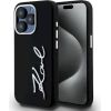 Karl Lagerfeld KLHCP15LSCMSMVK Silicone Metal Script Logo Защитный чехол для iPhone 15 Pro 6.1" / чёрный Чехлы - альтернативные