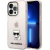 Karl Lagerfeld KLHCP14LCTTRI Защитный чехол для iPhone 14 Pro 6,1" / розовый прозрачный Choupette Body Чехлы - альтернативные