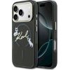 Karl Lagerfeld IML Choupettes Karl Script Logo MagSafe Защитный чехол для iPhone 17 Pro Max / чёрный Чехлы - альтернативные